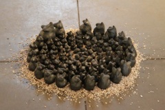 Pupees, Installazione Mater in Fuoco, Ex Macello Padova 2012